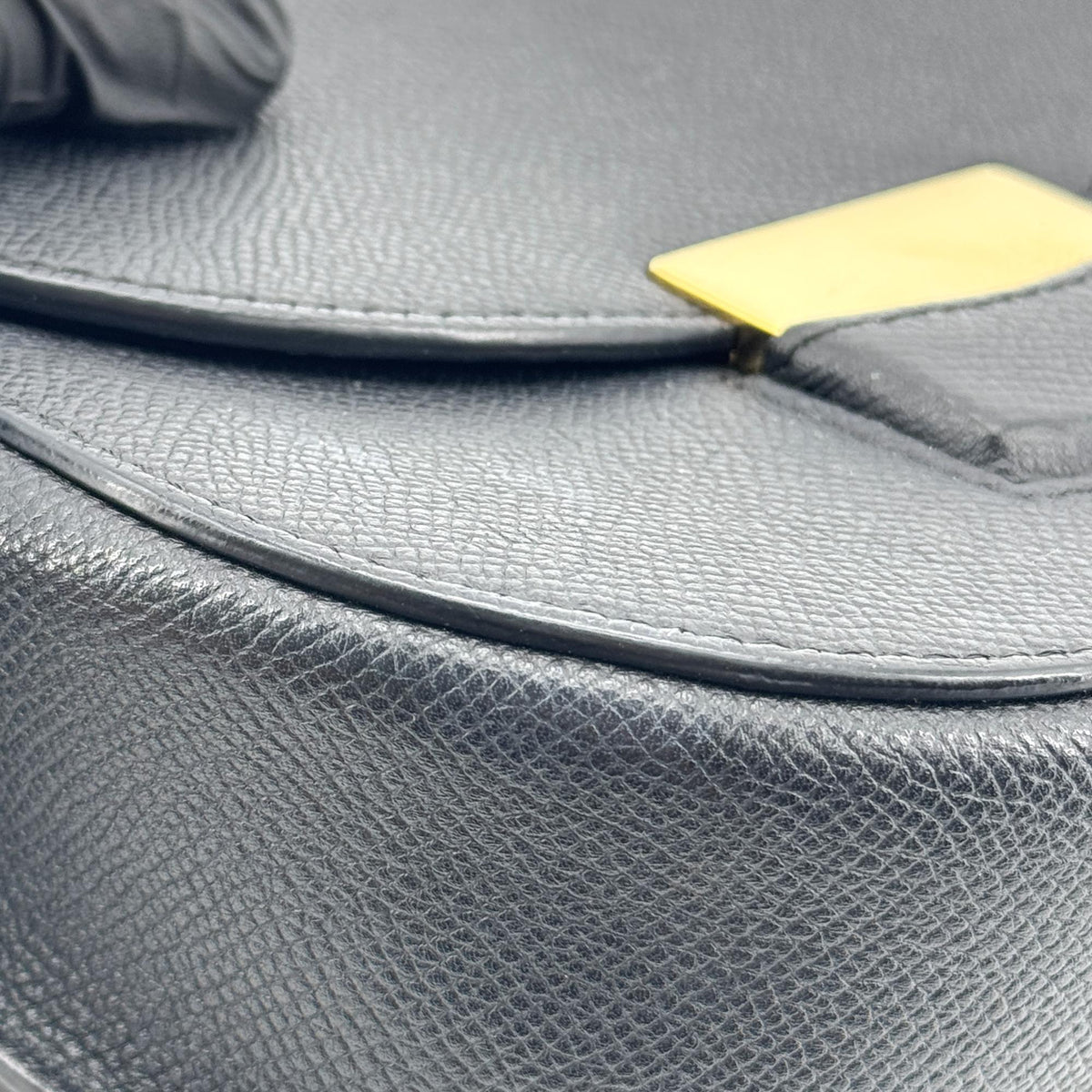 Celine Small Trotter Crossbody Bag Black Gold Hardware