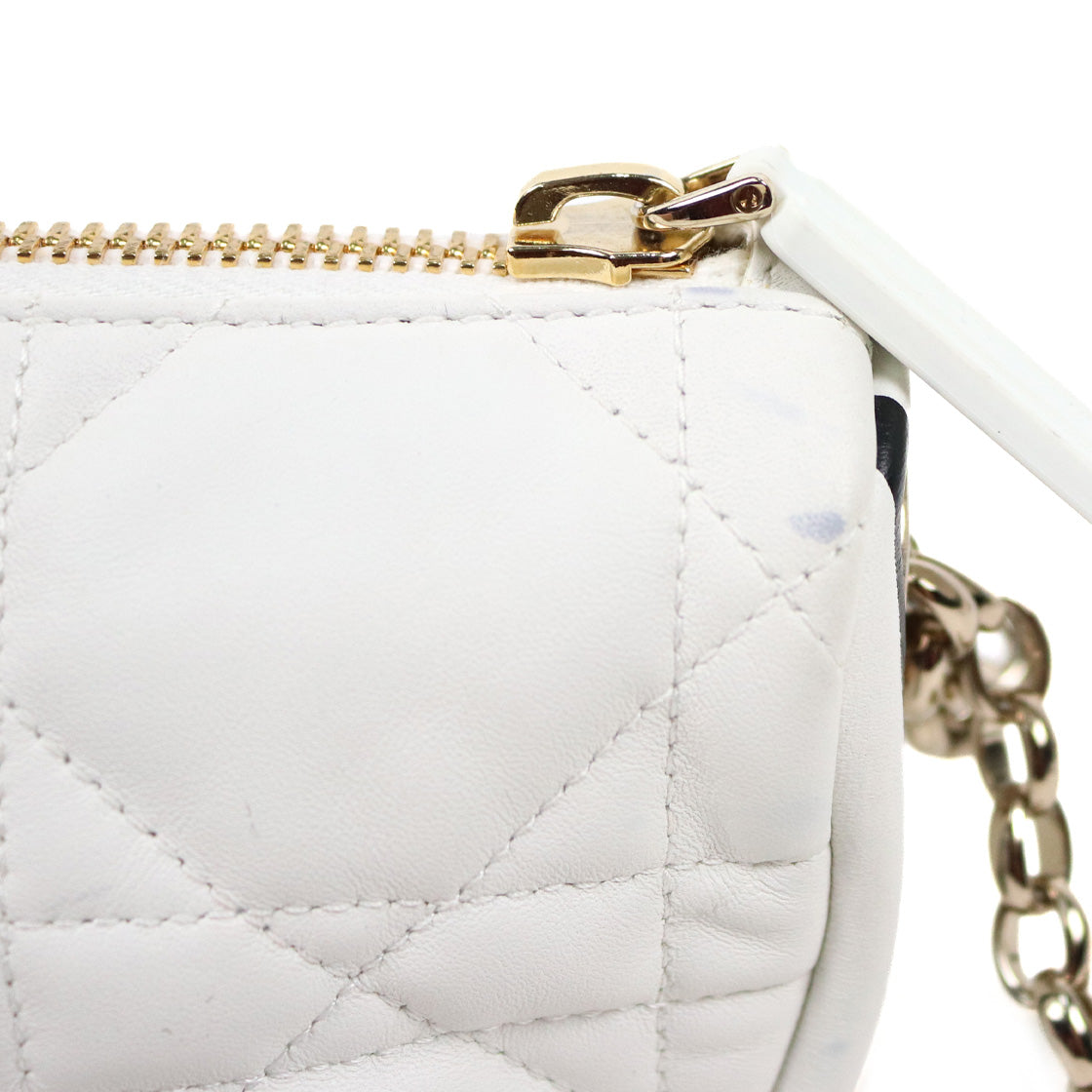 Dior White Black Vibe Hobo Bag