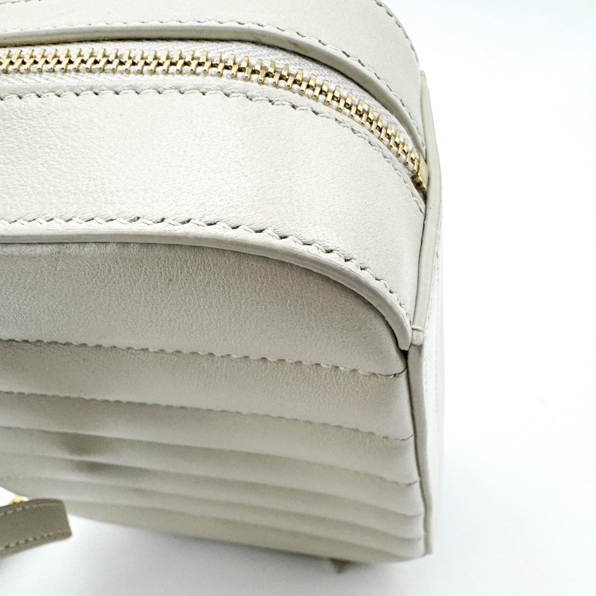Saint Laurent Vicky Toy Camera Bag Ivory Gold Hardware