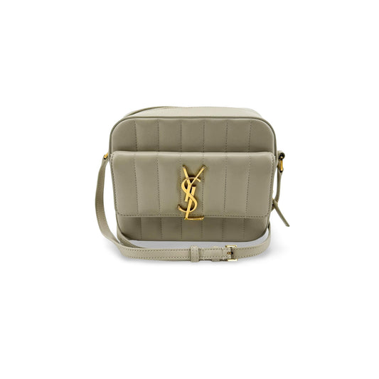 Saint Laurent Vicky Toy Camera Bag Ivory Gold Hardware