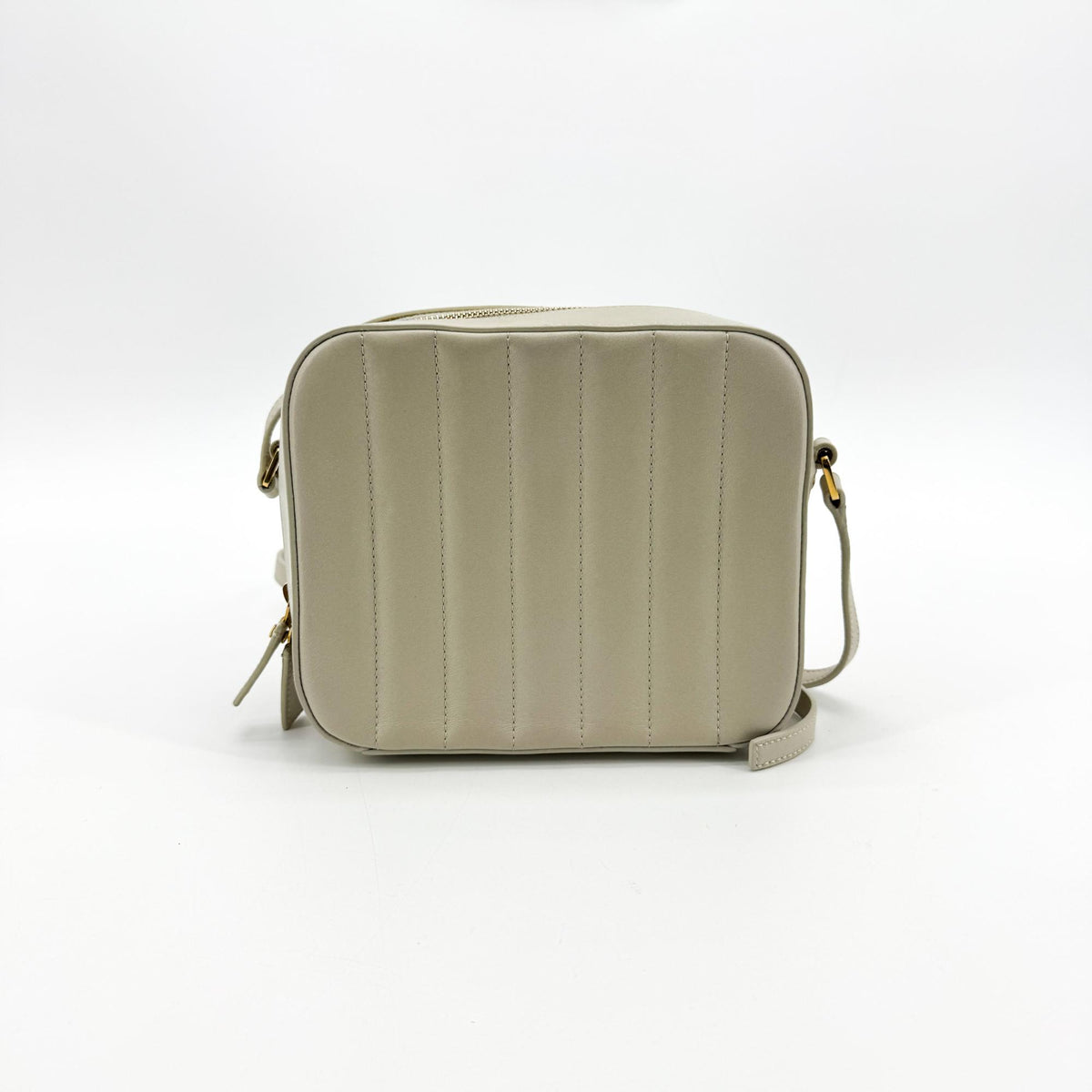 Saint Laurent Vicky Toy Camera Bag Ivory Gold Hardware