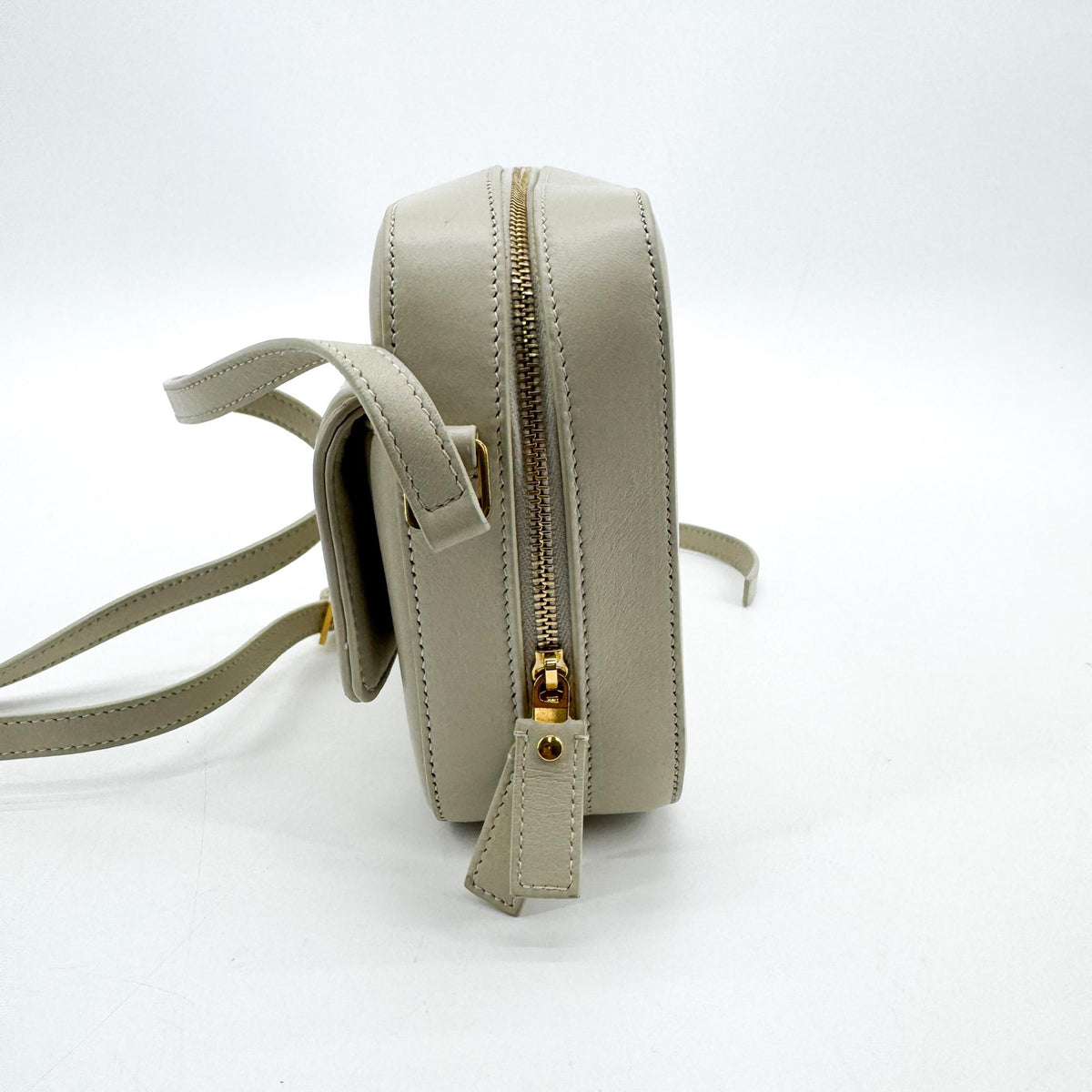 Saint Laurent Vicky Toy Camera Bag Ivory Gold Hardware