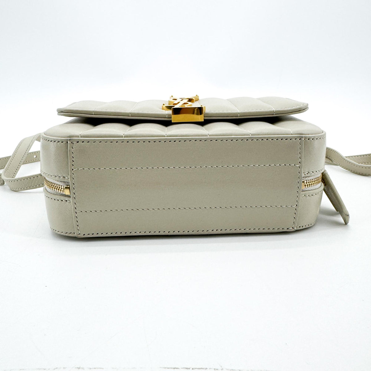 Saint Laurent Vicky Toy Camera Bag Ivory Gold Hardware