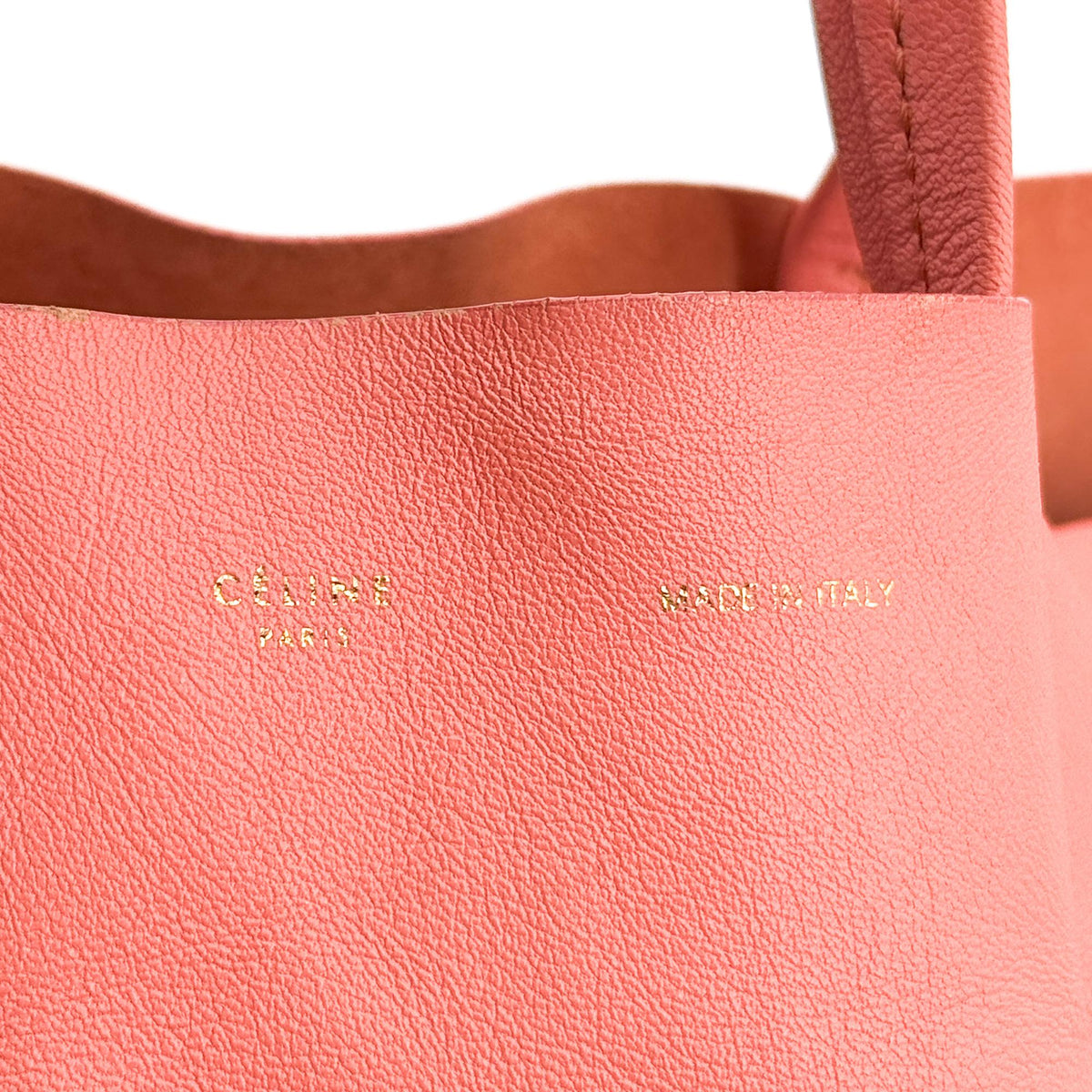 Celine Bicolor Vertical Cabas Tote Bag Pink Khaki