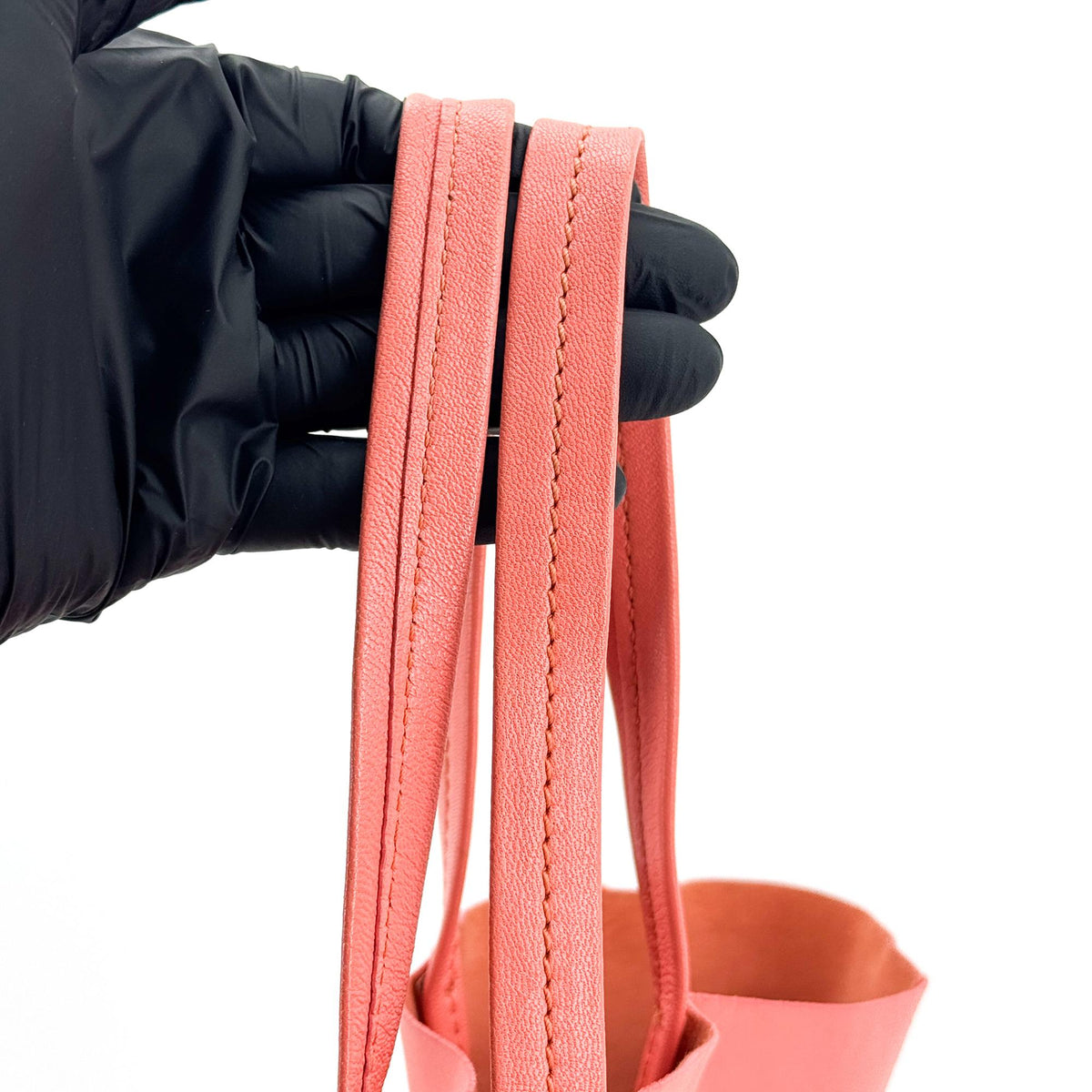 Celine Bicolor Vertical Cabas Tote Bag Pink Khaki
