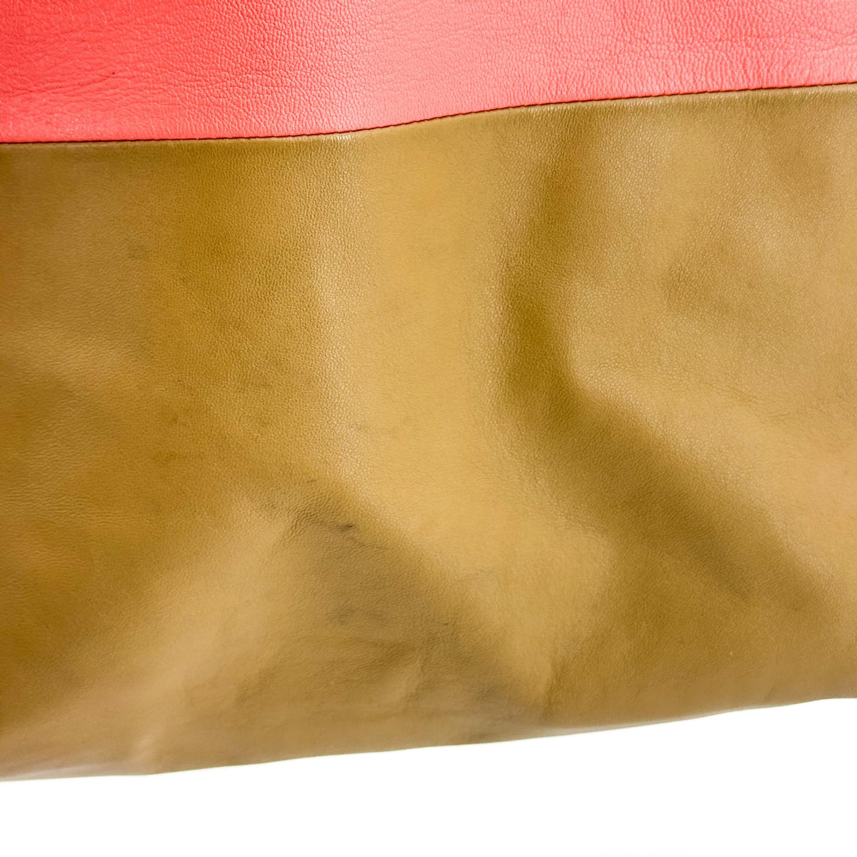 Celine Bicolor Vertical Cabas Tote Bag Pink Khaki