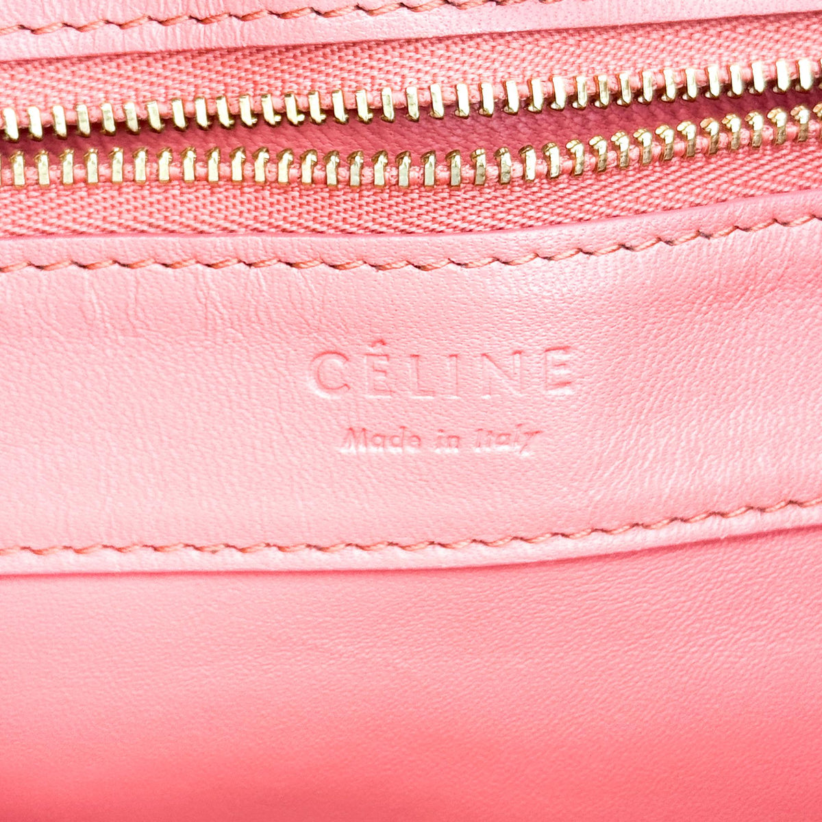 Celine Bicolor Vertical Cabas Tote Bag Pink Khaki
