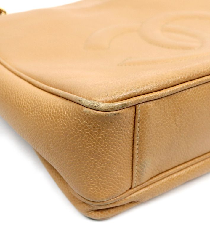 Chanel Beige CC Pocket Chain Shoulder Bag