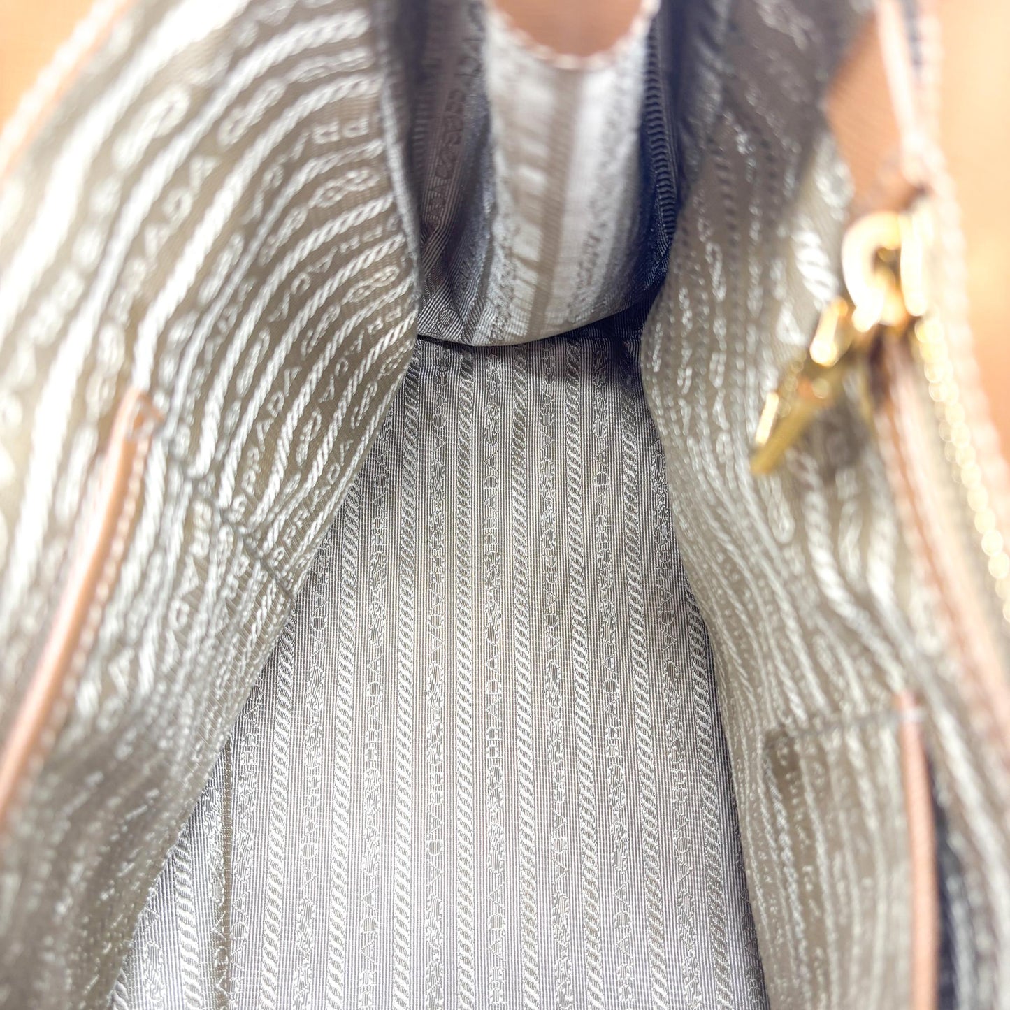 Prada Galleria Saffiano Large Tote Bag Caramel Brown