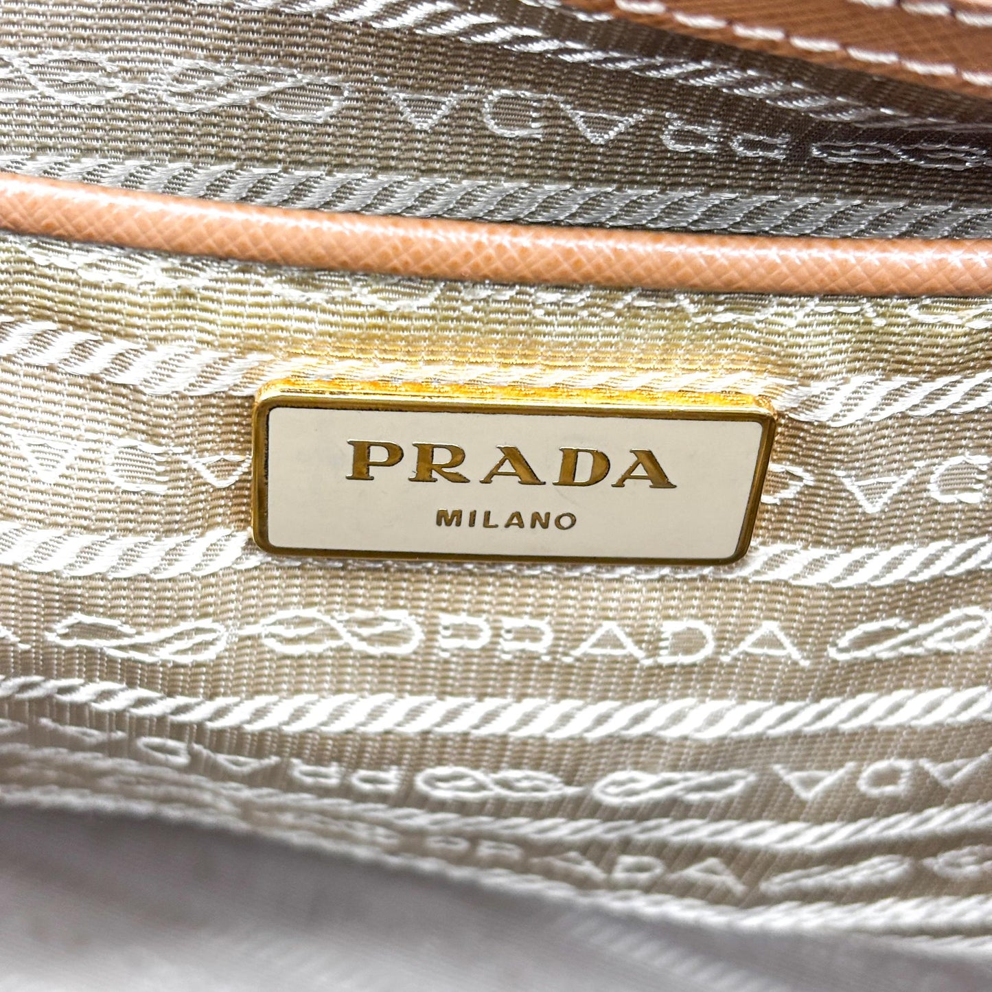 Prada Galleria Saffiano Large Tote Bag Caramel Brown