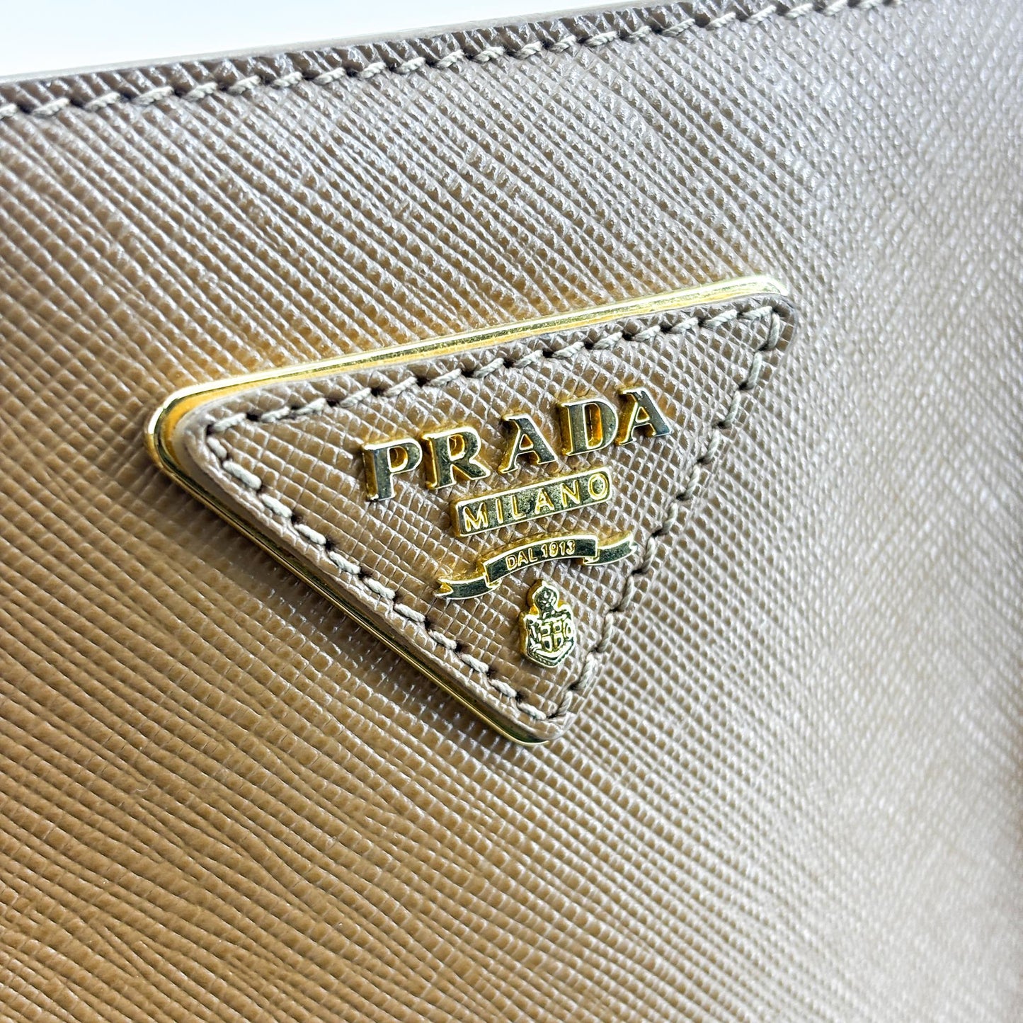 Prada Galleria Saffiano Large Tote Bag Caramel Brown