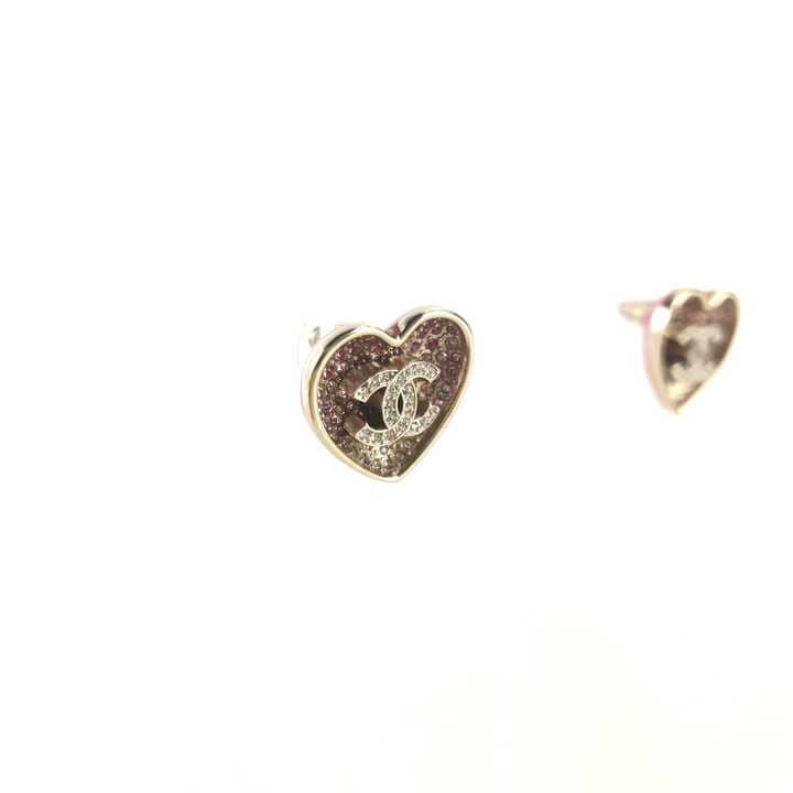CC Crystal Heart Earrings ABA406