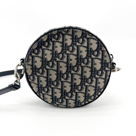 Dior Oblique Baby Ball Tambourine Bag Navy