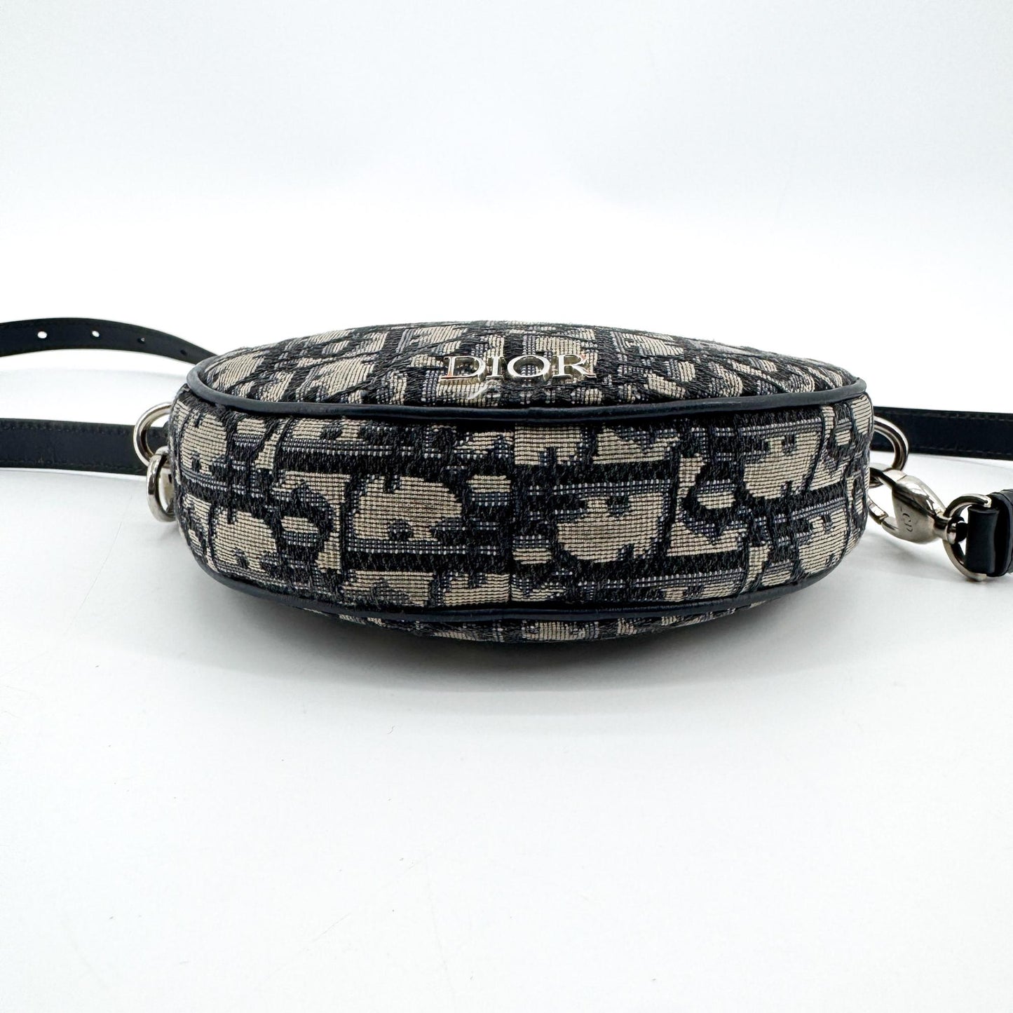 Dior Oblique Baby Ball Tambourine Bag Navy