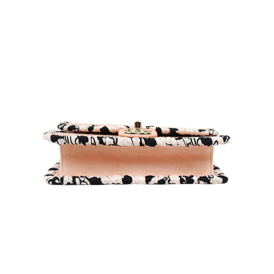 Chanel Beige Suede Flap Chain Shoulder Bag with Built-in Chip