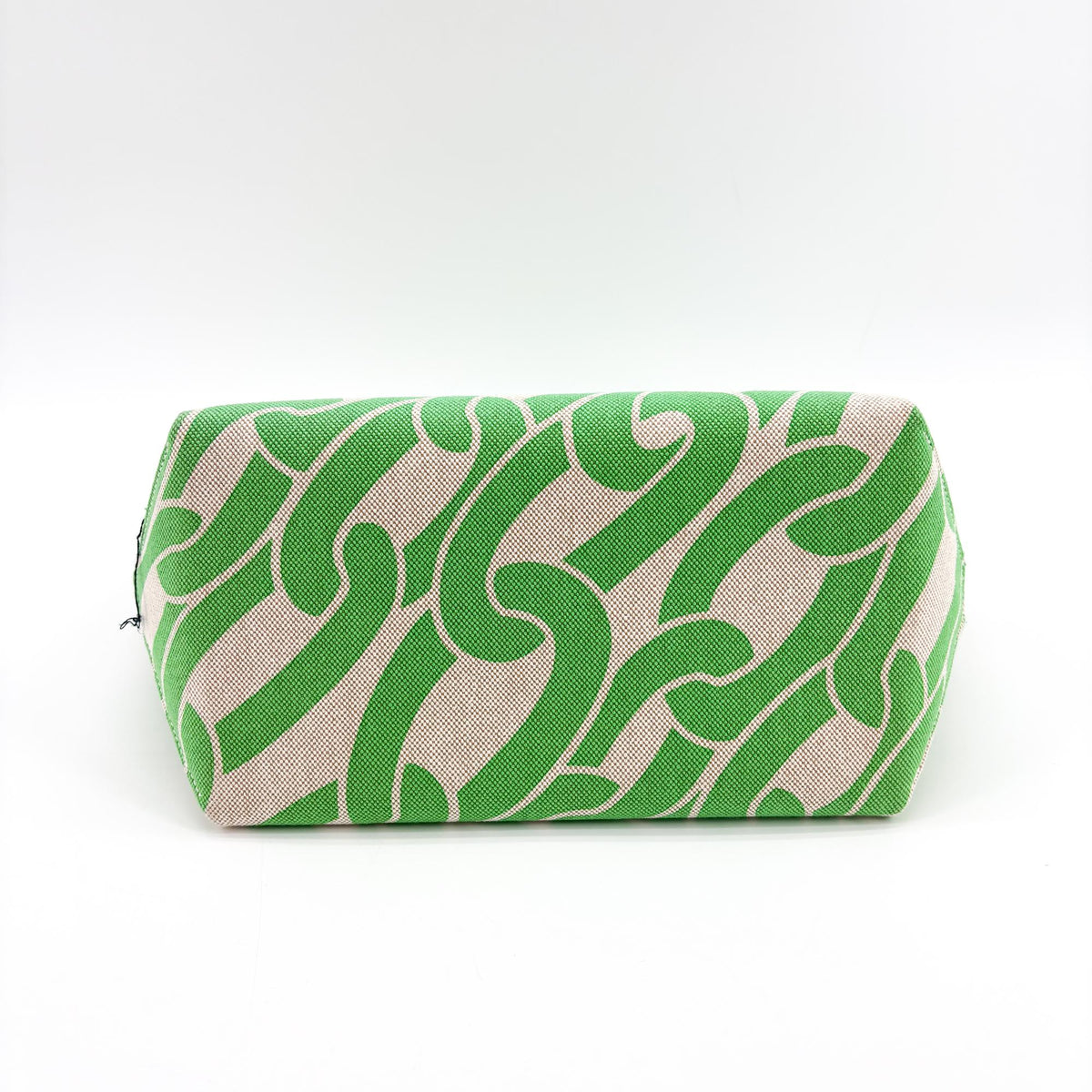 Sac cabas Hermès Stipple 28 Ecru Vert