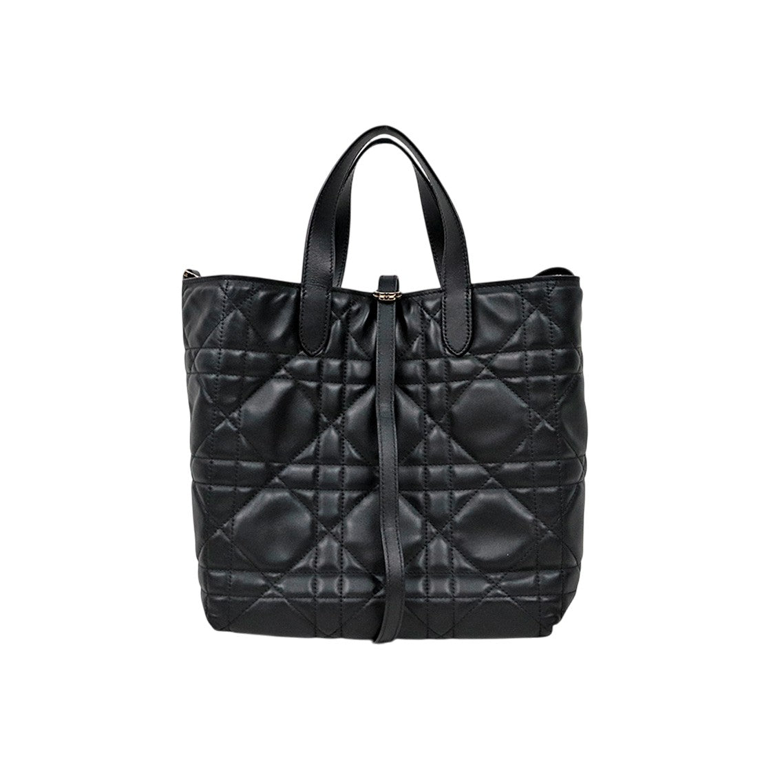 Dior Medium Black Tujuh Vertical Tote Bag