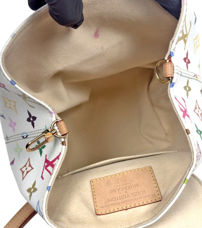 Louis Vuitton X Murakami White Multicolor Backpack