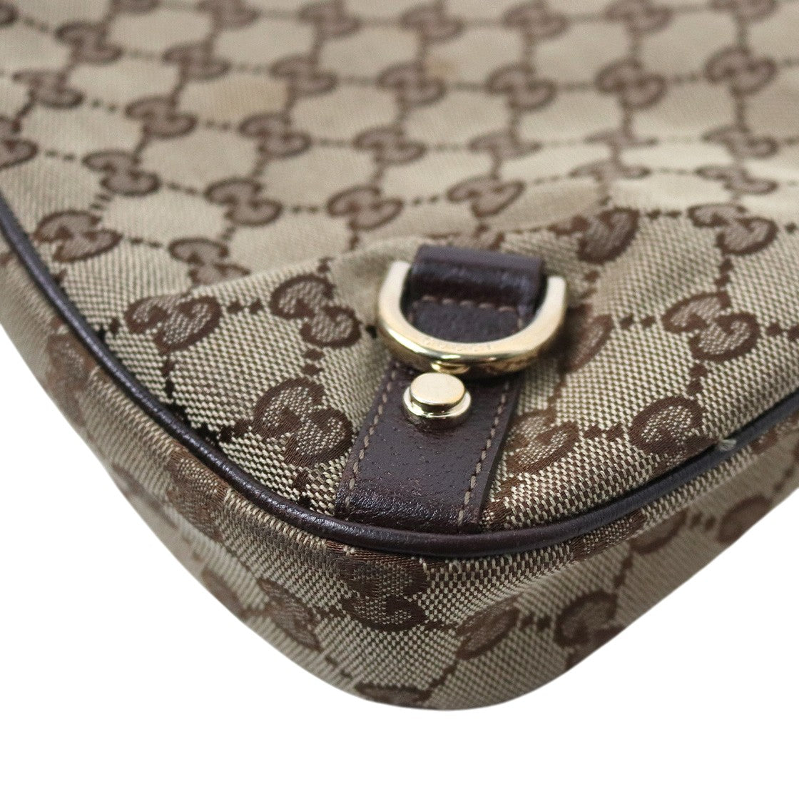 Gucci GG Abby Canvas D-Ring Hobo Bag