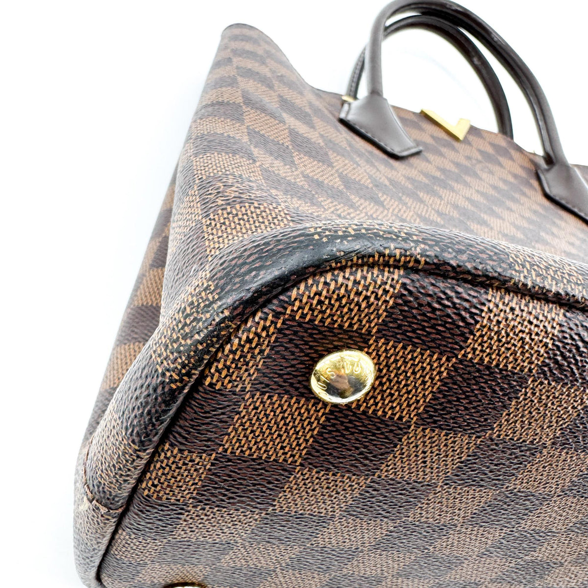 Louis Vuitton Damier Ebéne Kensington Tote Bag Brown