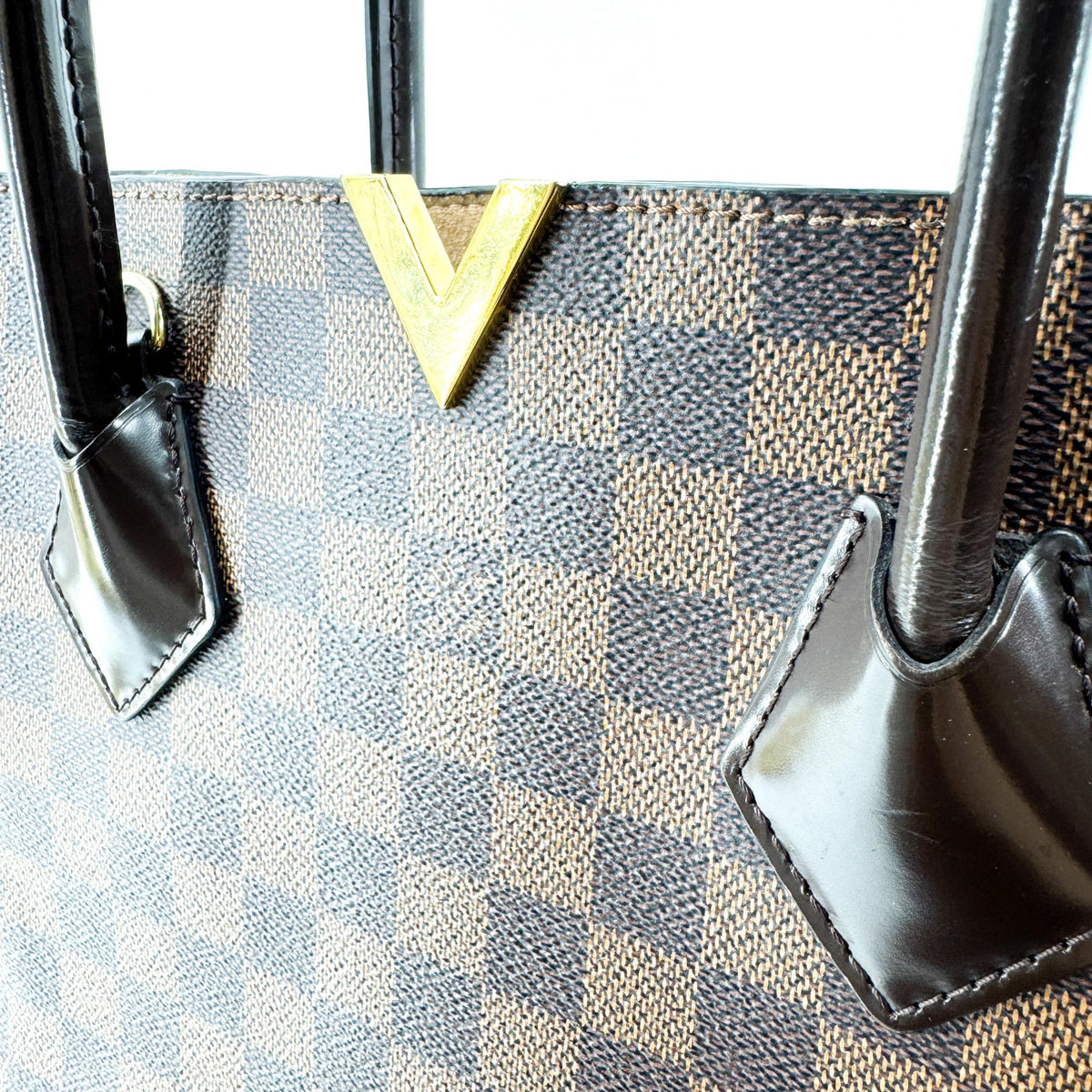 Louis Vuitton Damier Ebéne Kensington Tote Bag Brown