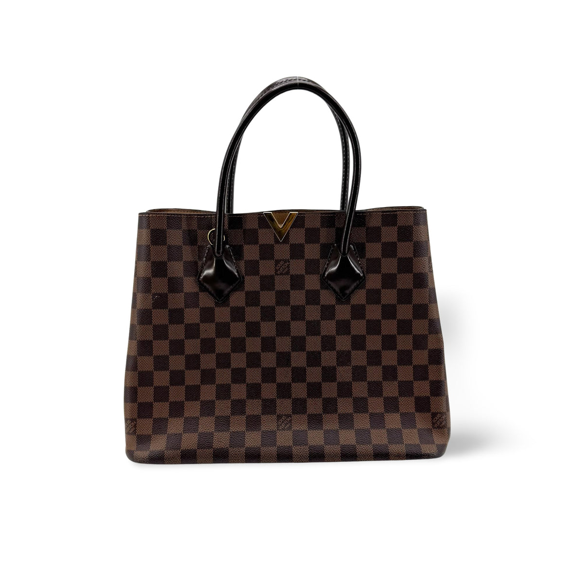 Louis Vuitton Damier Ebéne Kensington Tote Bag Brown