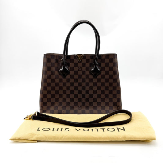 Louis Vuitton Damier Ebéne Kensington Tote Bag Brown