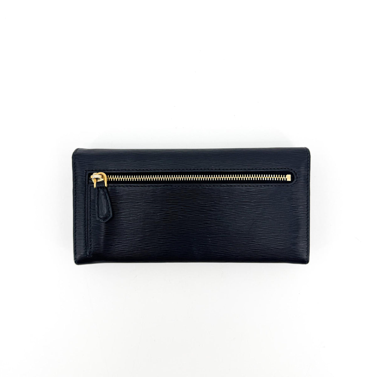 Prada Vitello Move Long Wallet Black