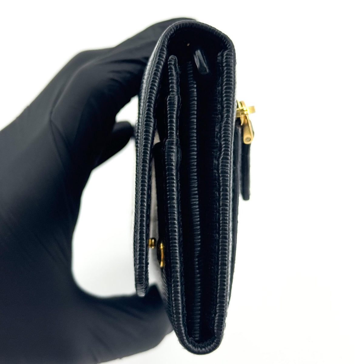 Prada Vitello Move Long Wallet Black