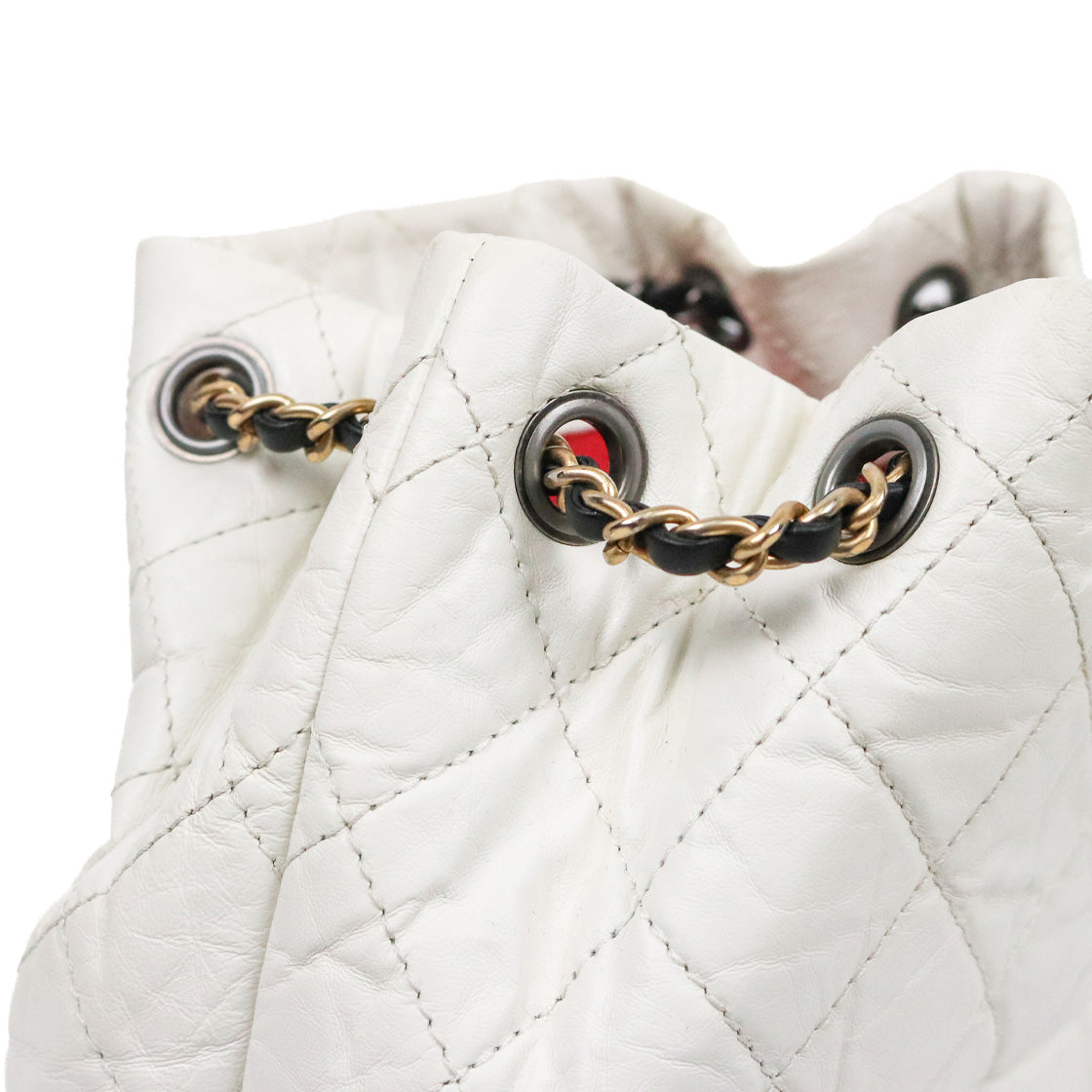 Chanel White Gabrielle Backpack
