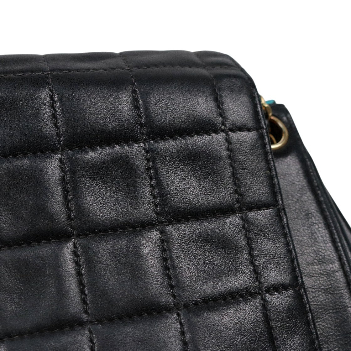 Chanel Black 2.55 Chocolate Bar Shoulder Bag