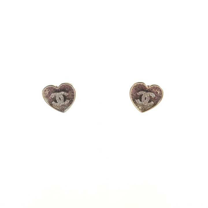CC Crystal Heart Earrings ABA406