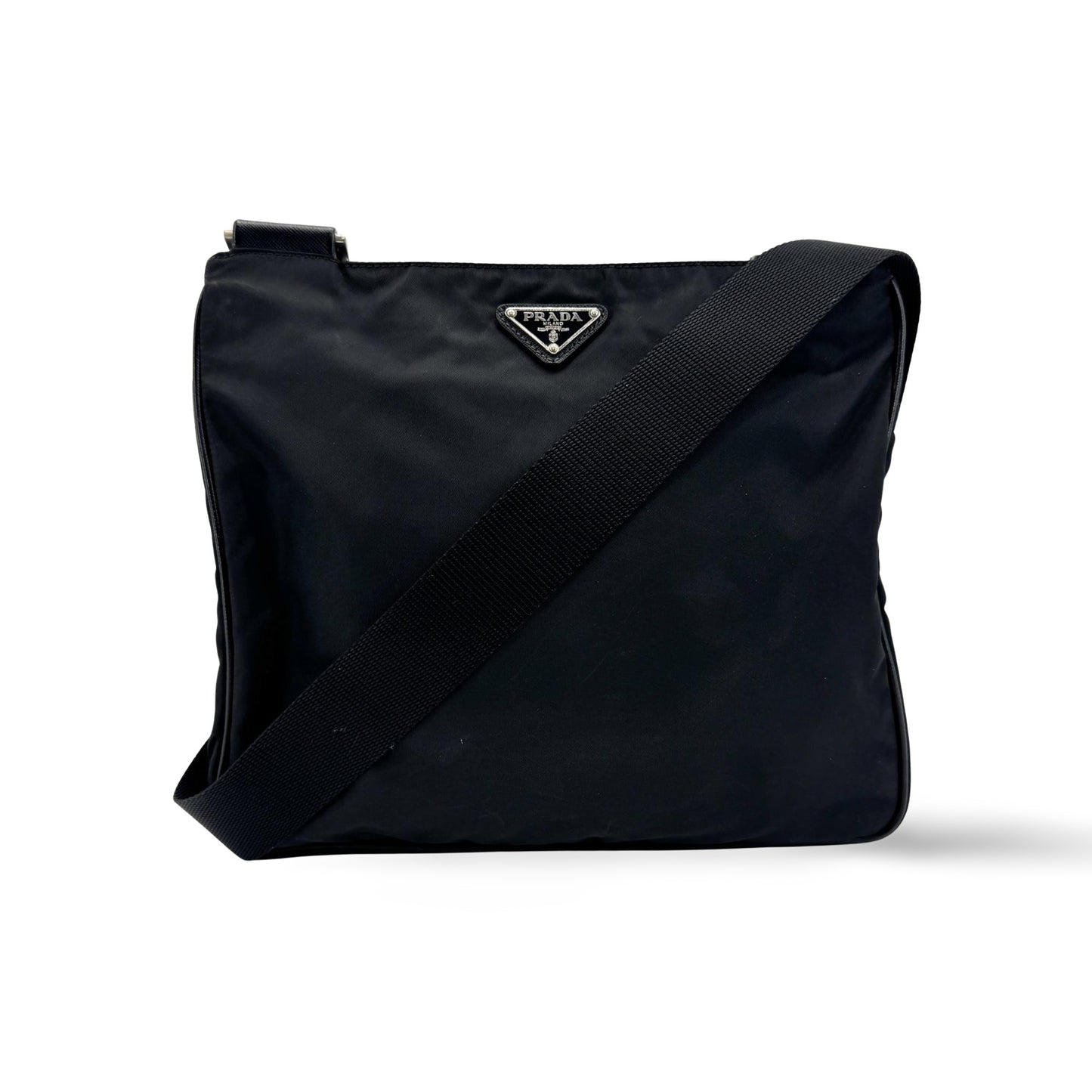 Prada Re-Ylon Tessuto Crossbody Bag Black