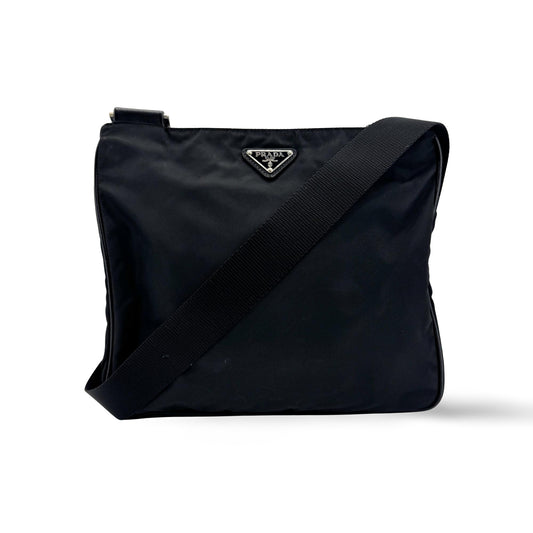 Prada Re-Ylon Tessuto Crossbody Bag Black