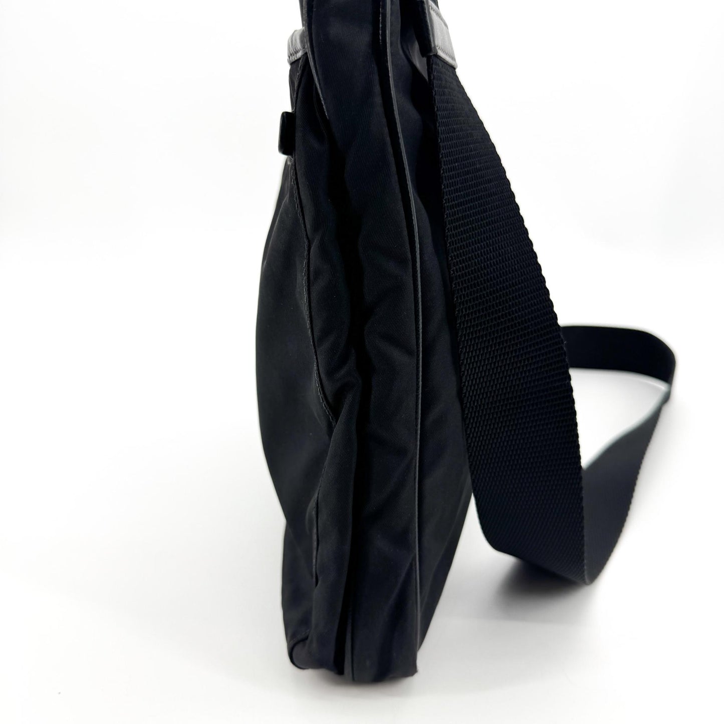 Prada Re-Ylon Tessuto Crossbody Bag Black