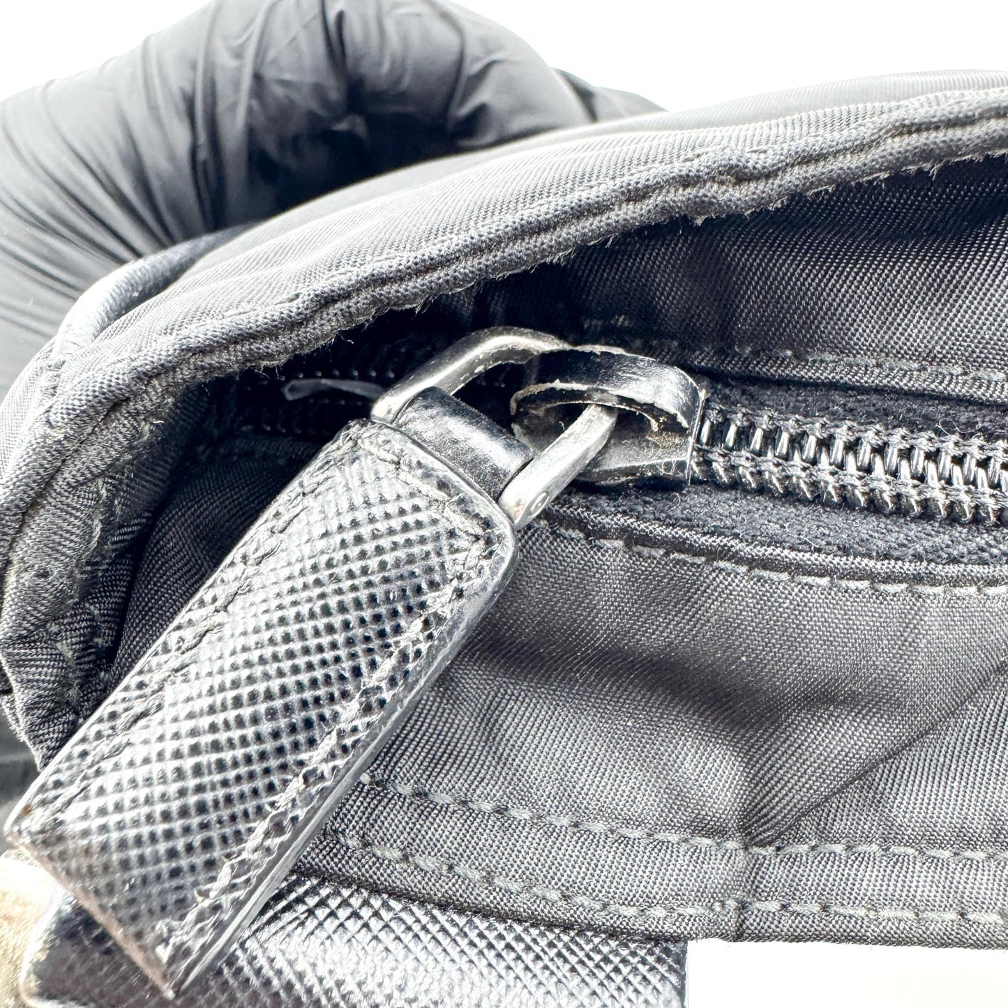 Prada Re-Ylon Tessuto Crossbody Bag Black