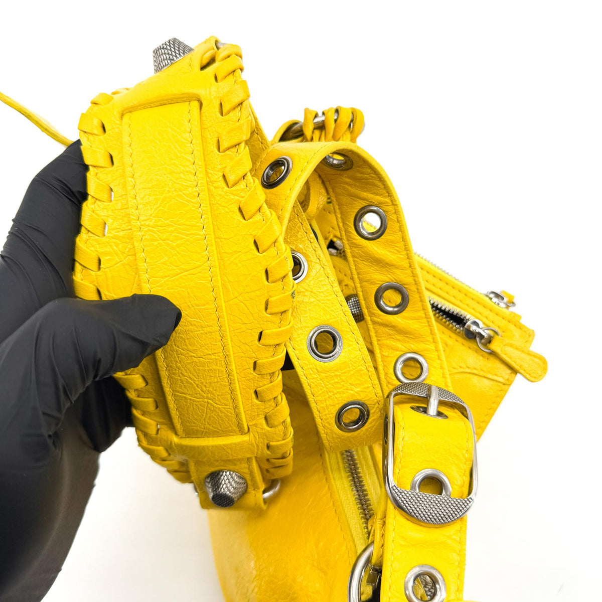Balenciaga Le Kagol XS Crossbody Bag Yellow