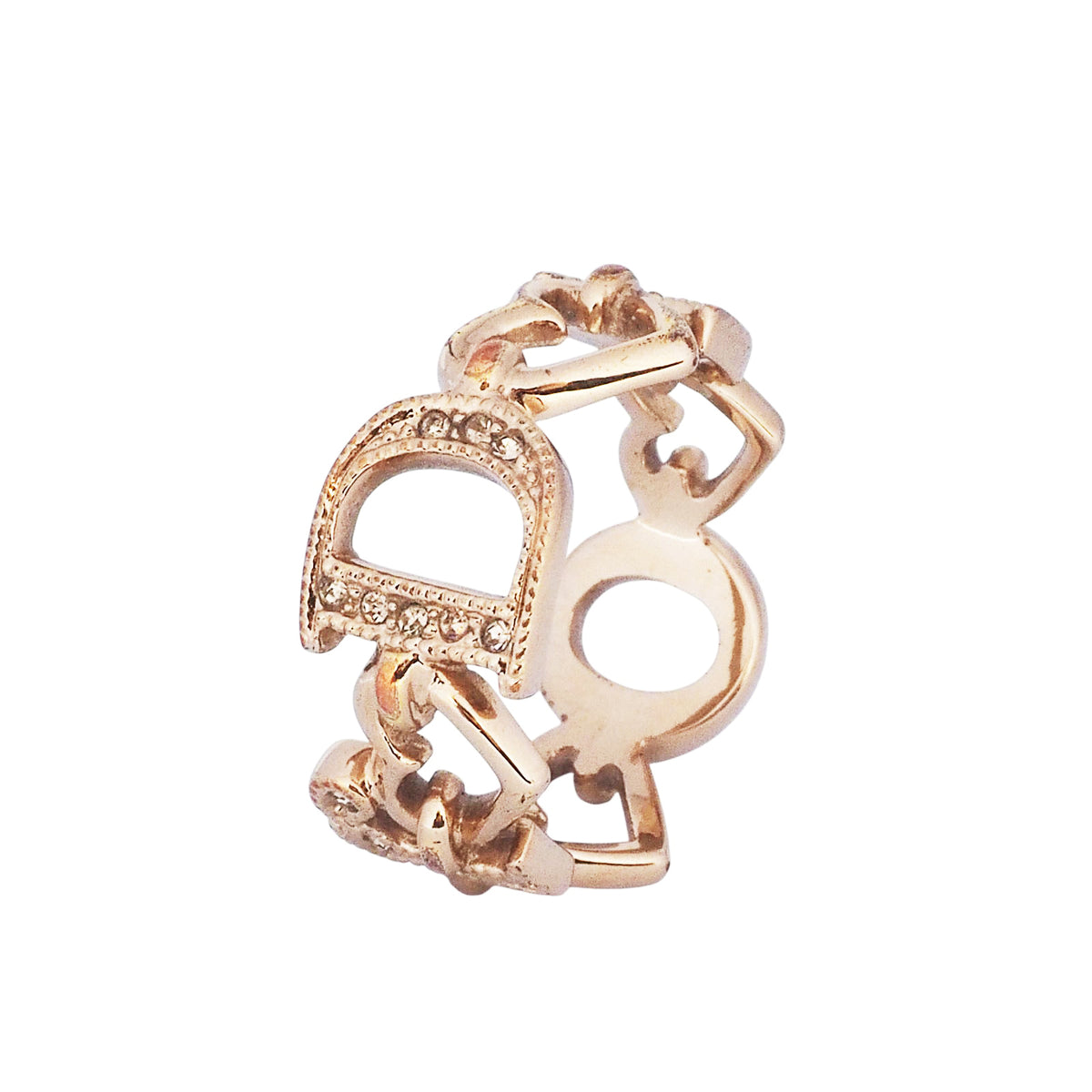 Dior crystal heart ring