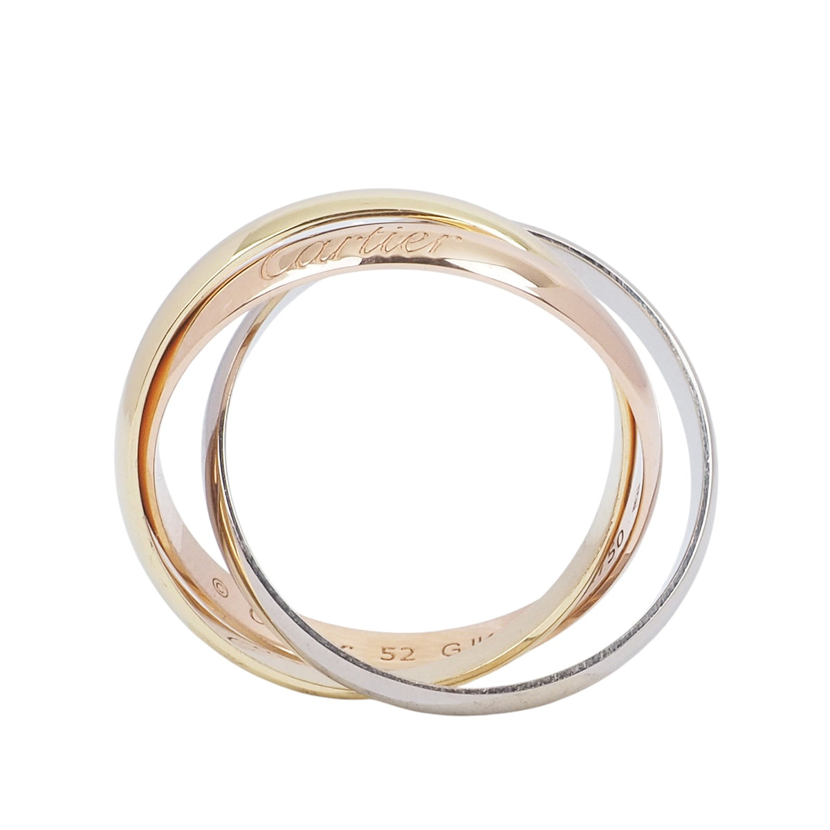 Cartier B4086152 Tricolor Gold Trinity Small Ring