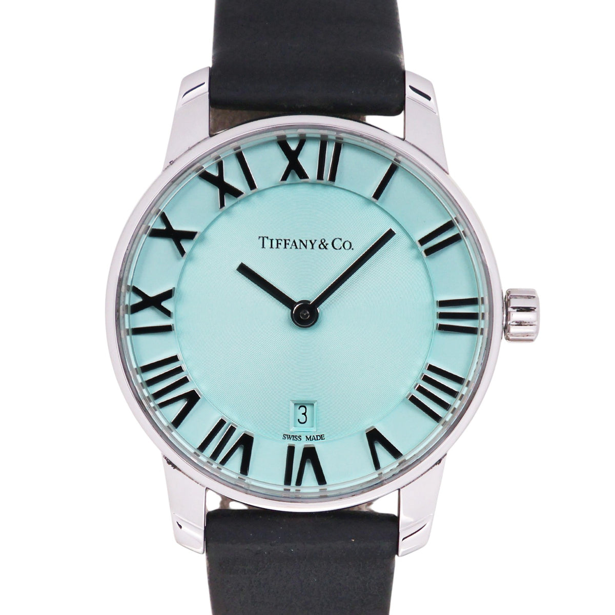 Tiffany 63452785 Atlas Quartz Leather Band Watch