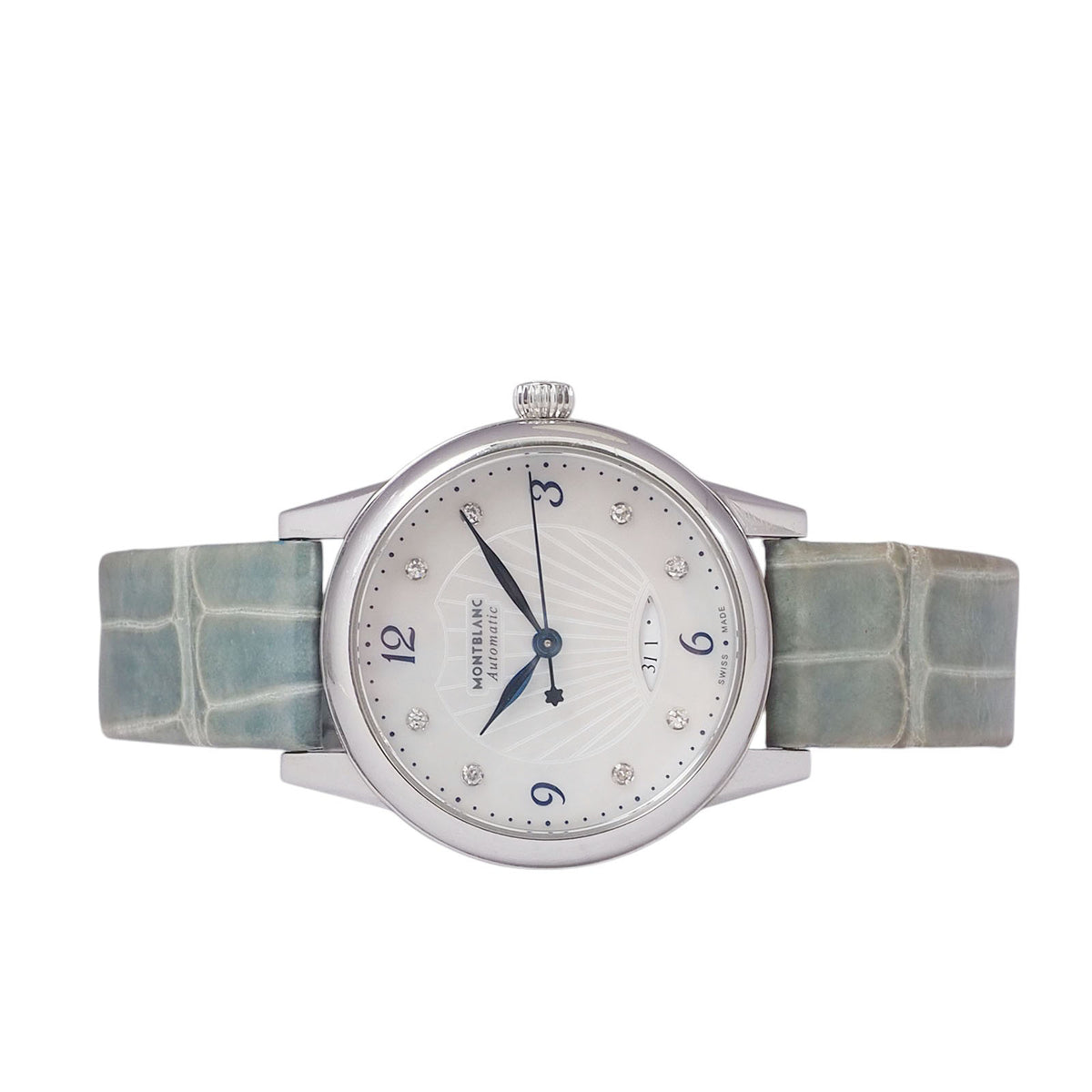Montblanc 118773 Bohème Diamond Automatic Leather Band Watch