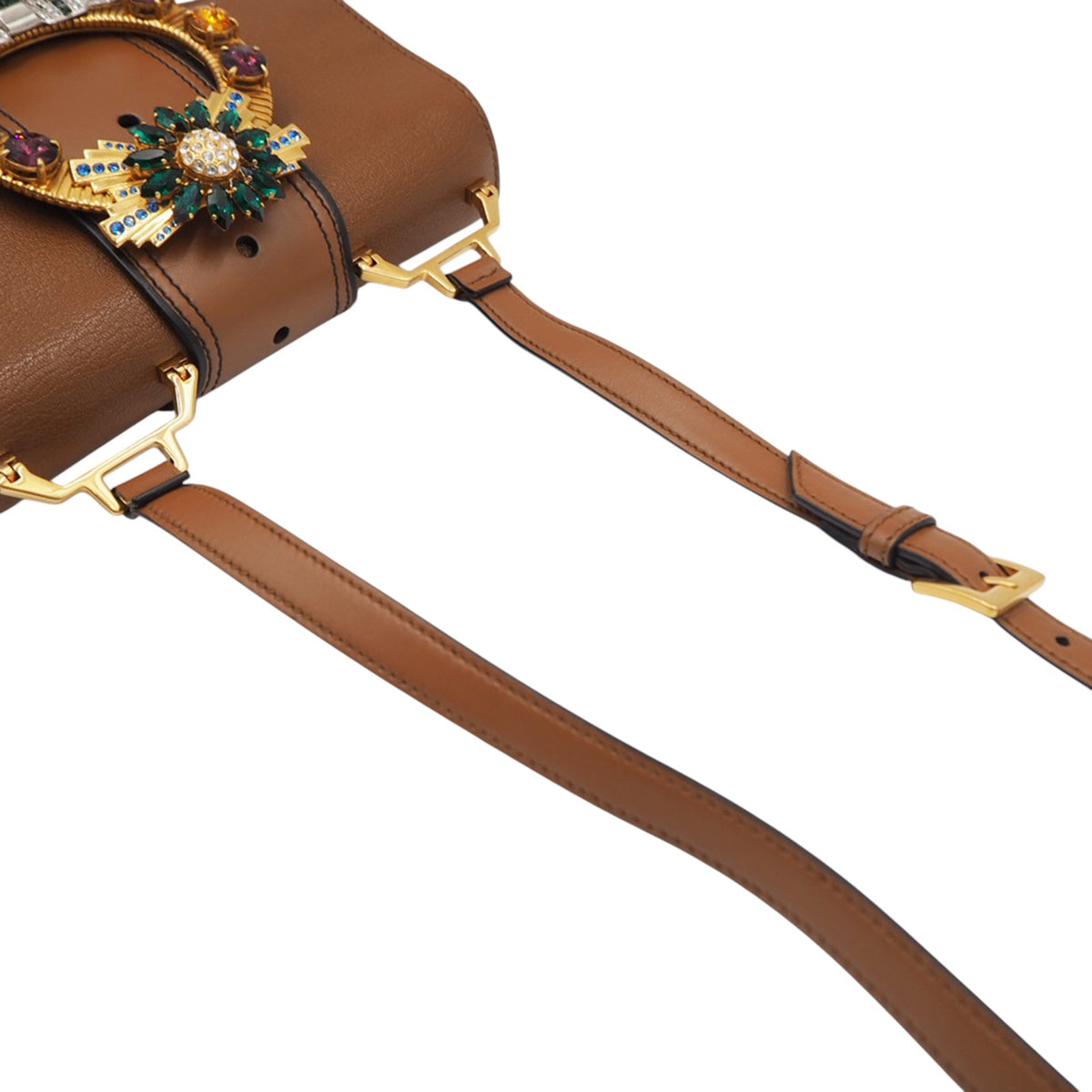 Miu Miu 5BH609 Crystal Crossbody Bag