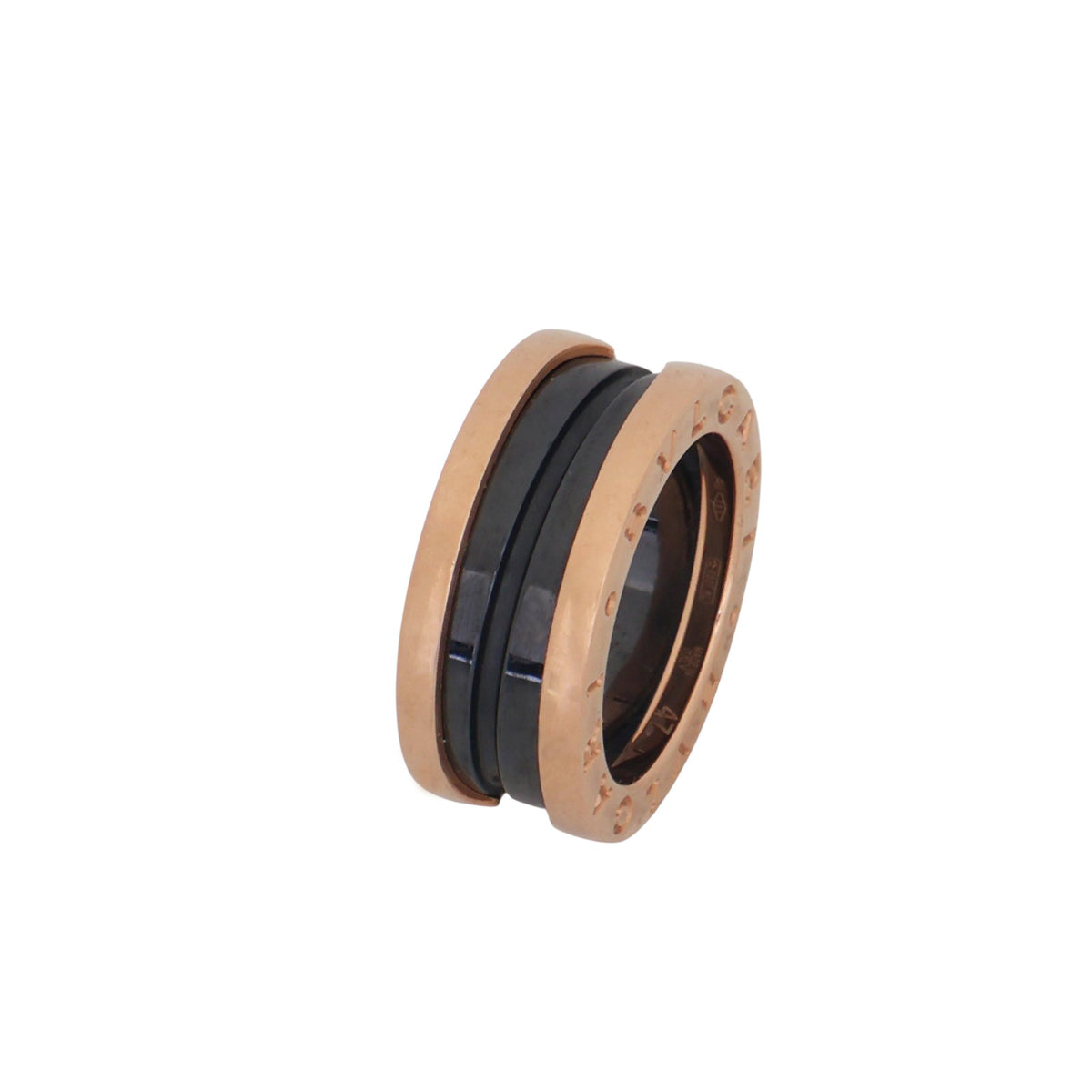Bulgari 347041 Rose Gold B.Zero1 2-Band Ring
