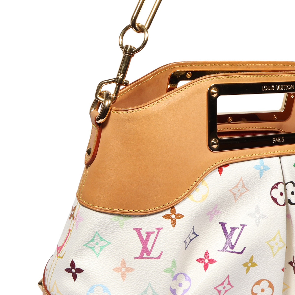 Louis Vuitton M40256 Multi White Judy MM Shoulder Bag