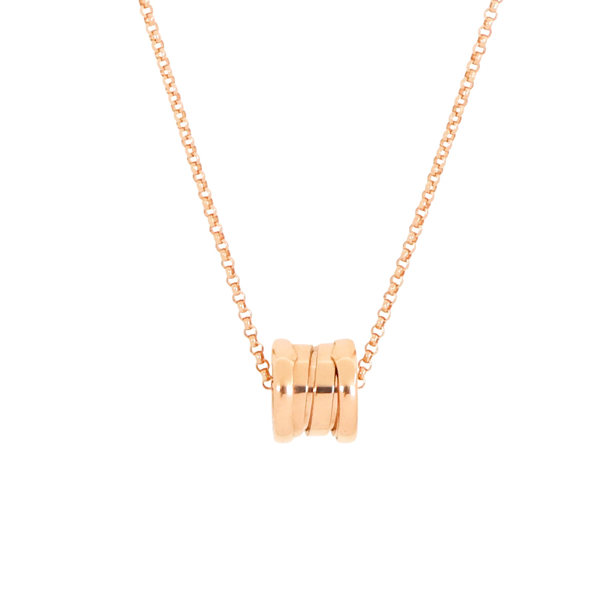 Bulgari 357255 Rose Gold B.Zero1 Mini Necklace
