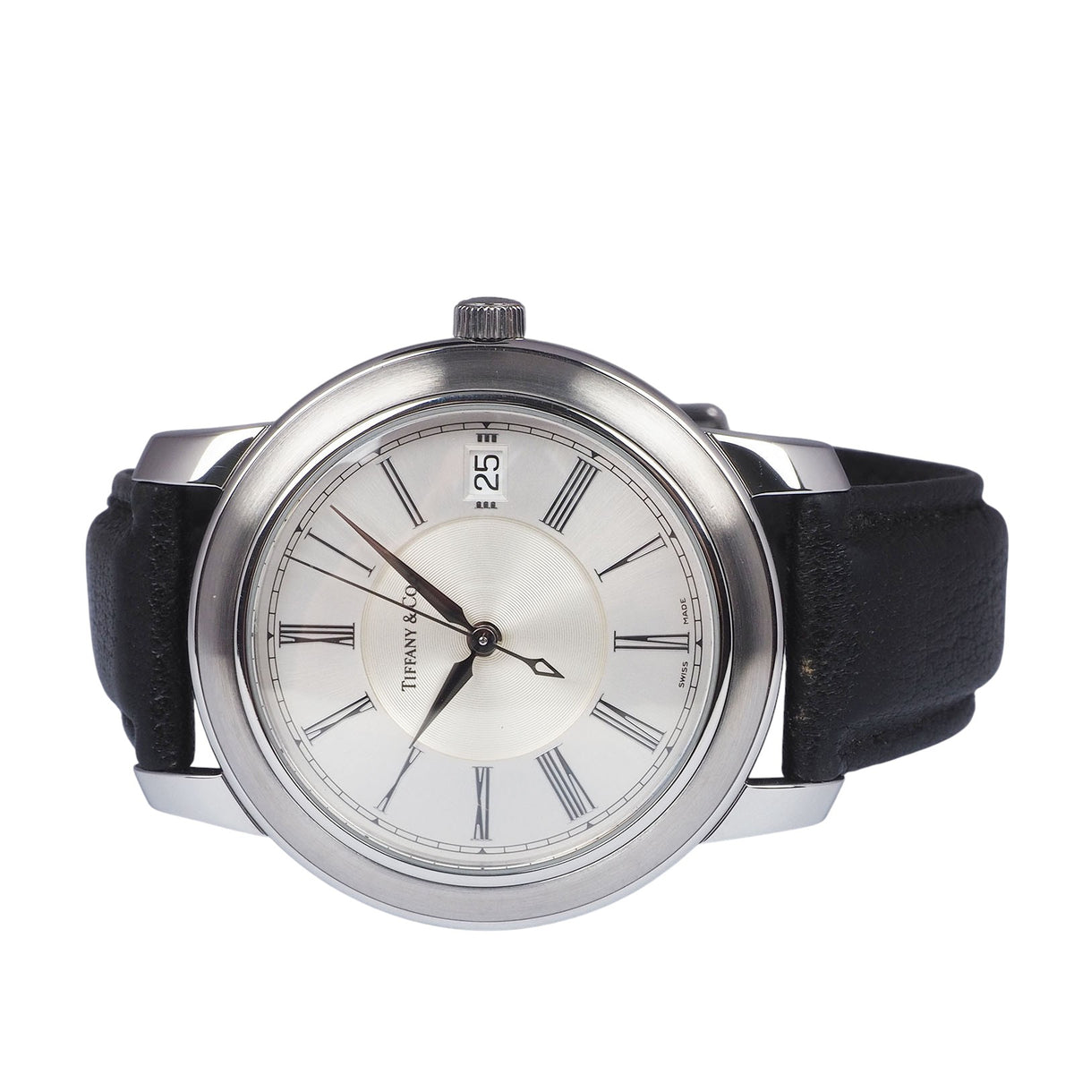 Tiffany & Co. Mark Skeleton Automatic Leather Band Watch
