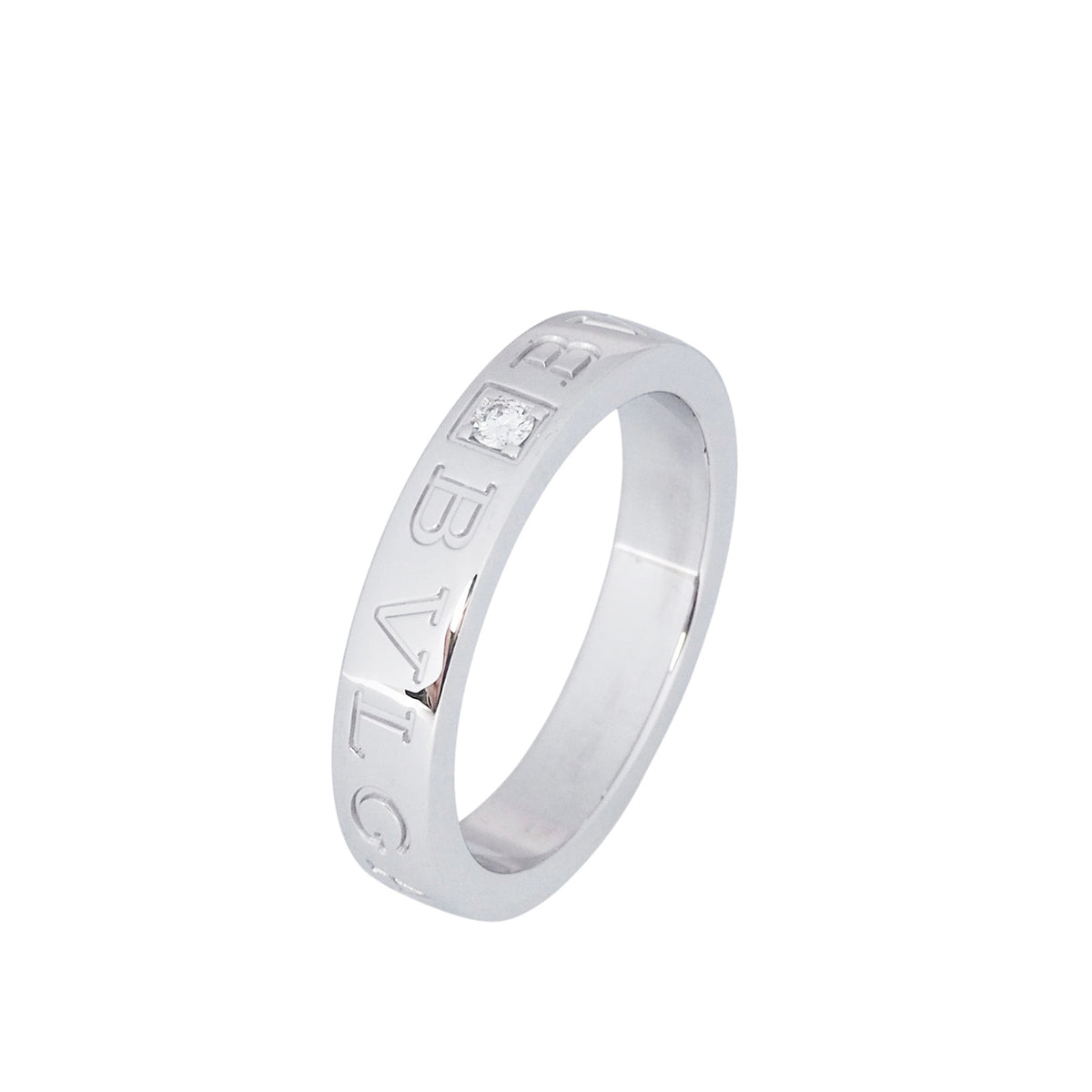Bulgari 339996 White Gold BB Diamond Ring
