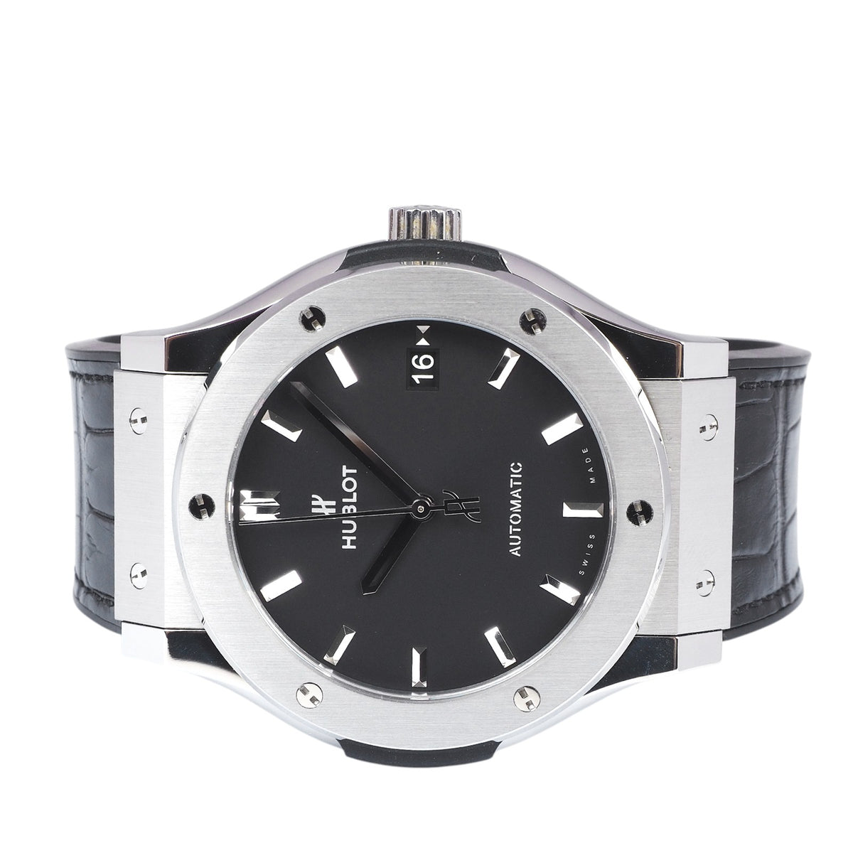 Hublot 542.NX.1171.RX Classic Fusion Leather Band Watch
