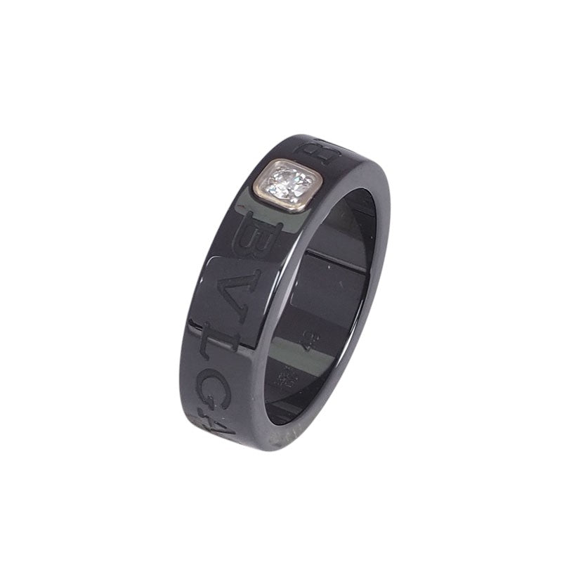 Bulgari 857211 Ceramic Diamond BB Ring