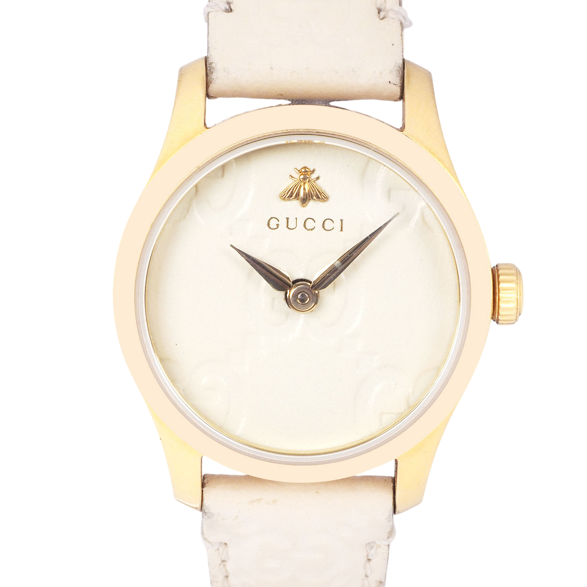 Gucci 126.5 Timeless Quartz Leather Band Watch
